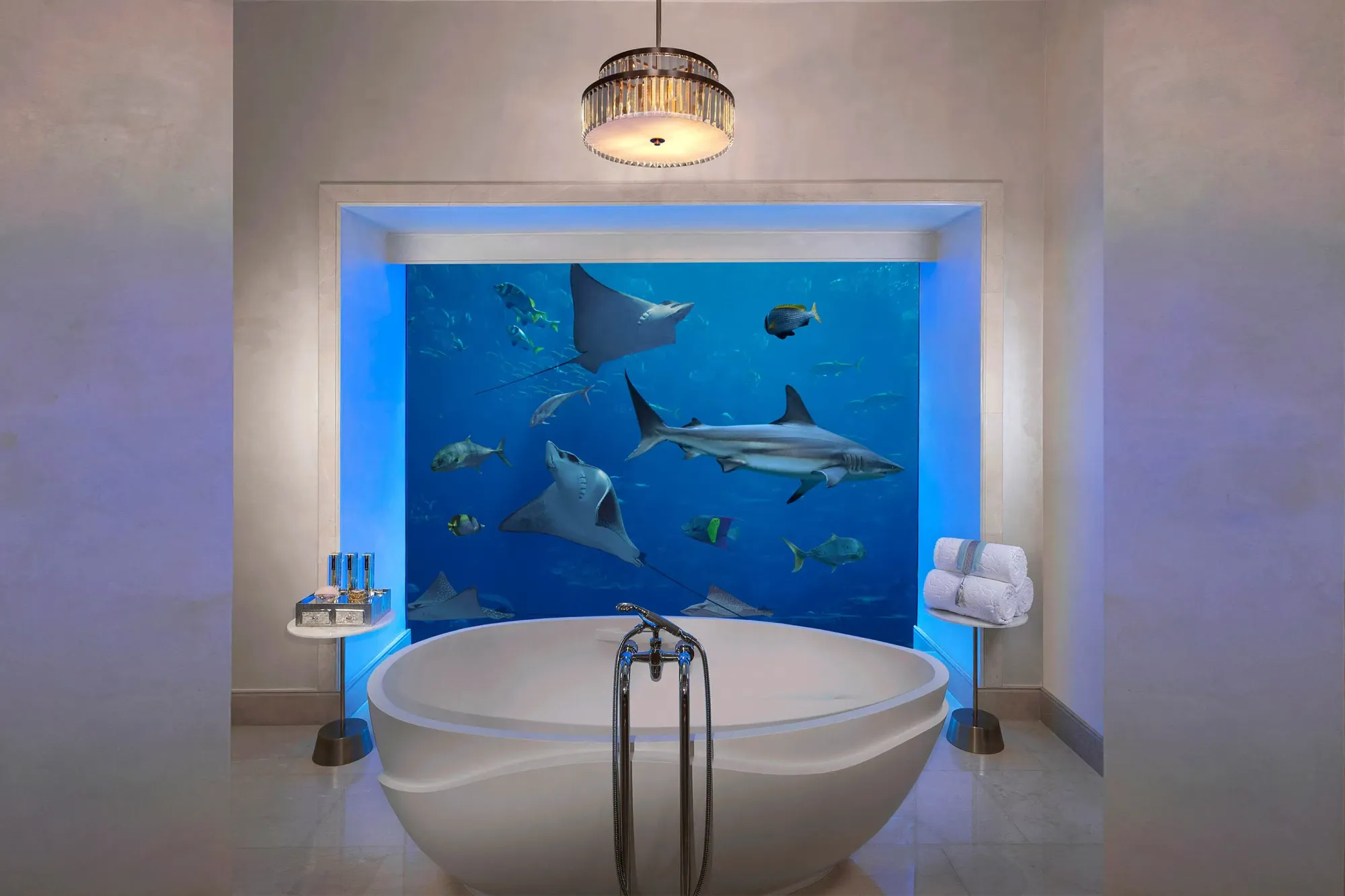 Bathroom of the Underwater Suite at Atlantis, The Palm