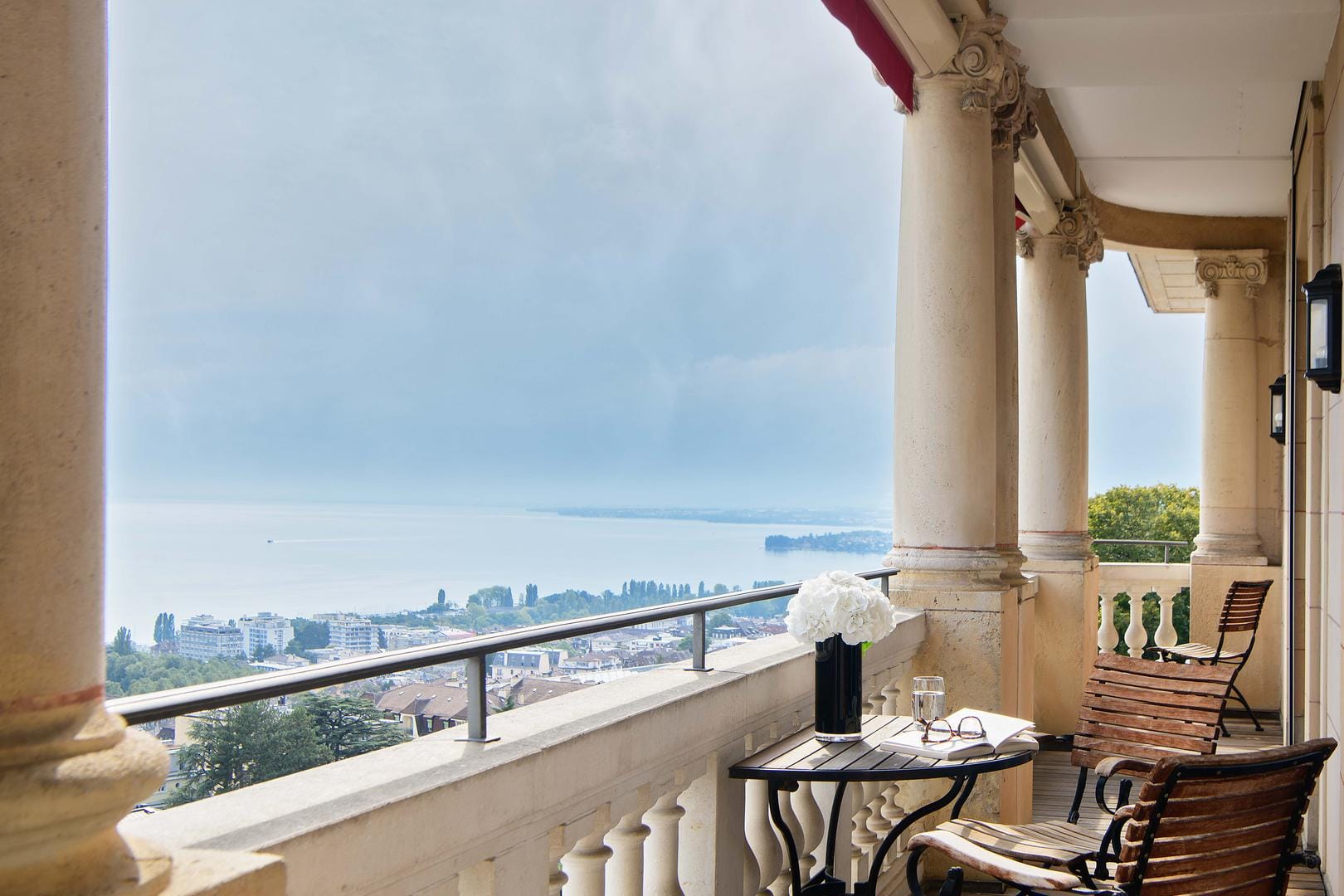 The balcony of Coco Chanel's suite