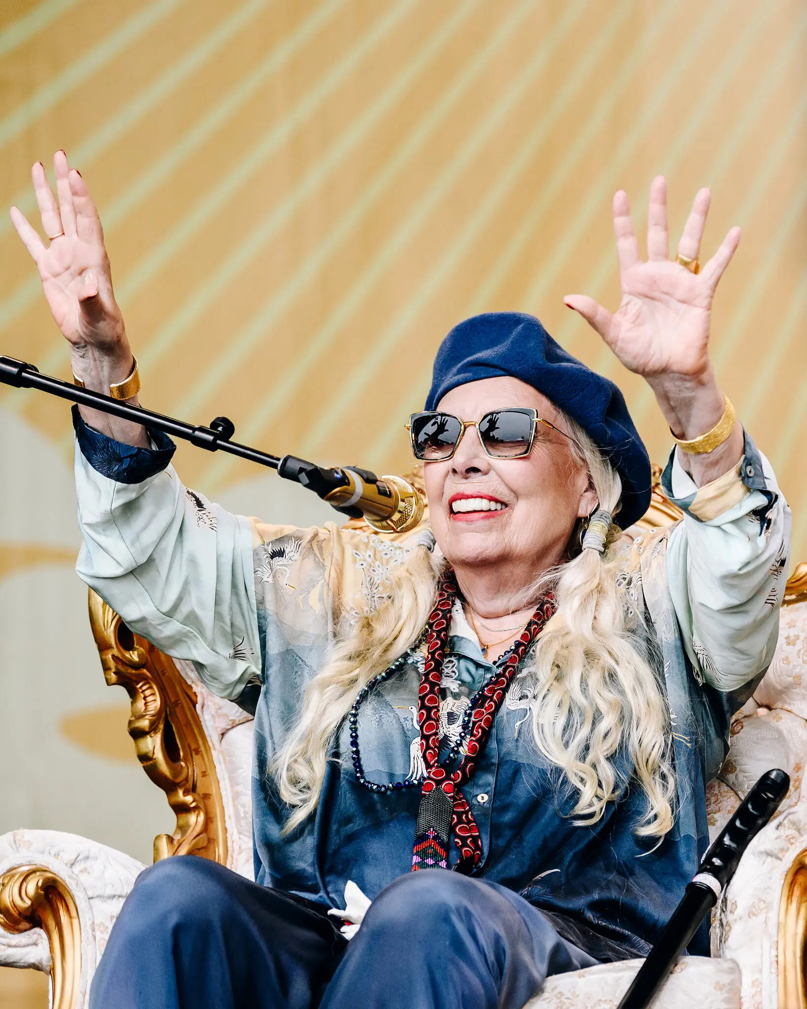 Joni Mitchell at the Newport Folk Festival