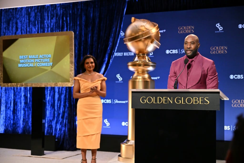 US actors Mindy Kaling and Morris Chestnut announced the nominations for the 82nd Golden Globes