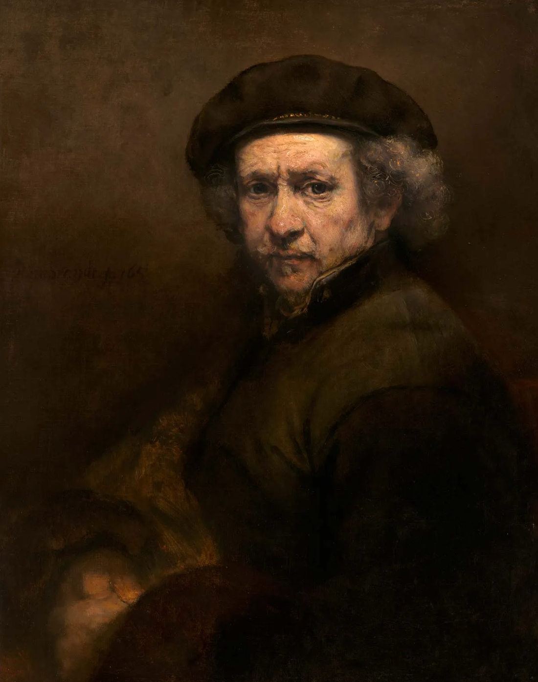 Self-Portrait, oil on canvas by Rembrandt