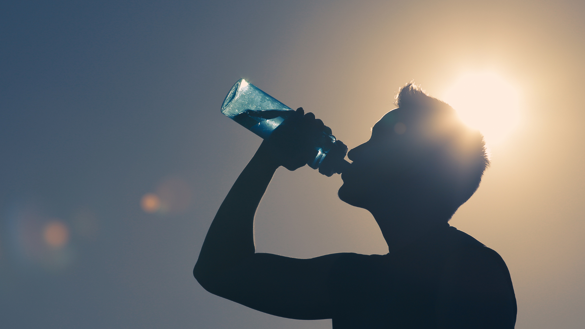 Drinking water when exercising