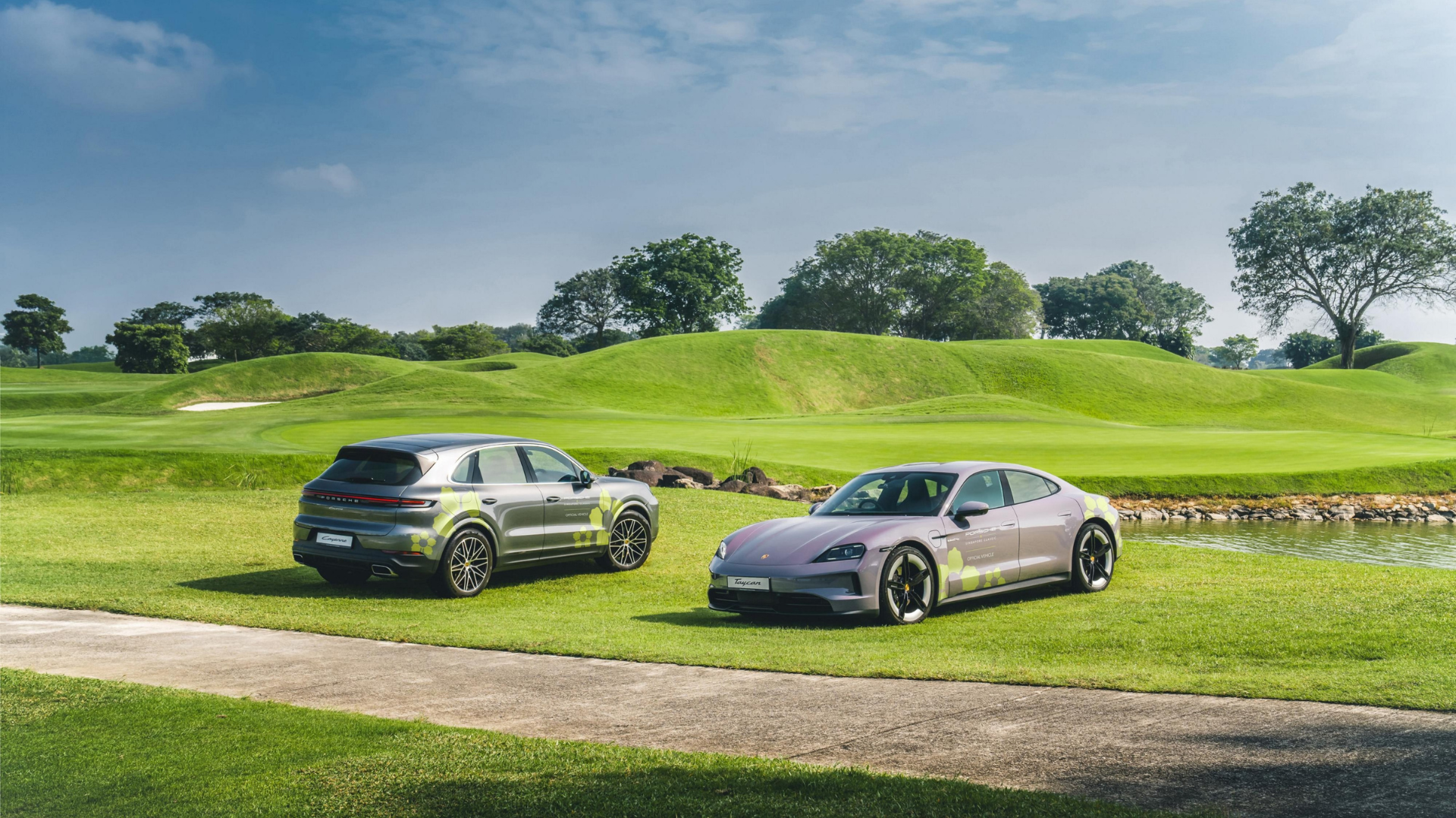 Shuttle Cars, Classic Course of the Laguna National Golf Resort Club, Porsche Singapore Classic, 2025, Porsche AG