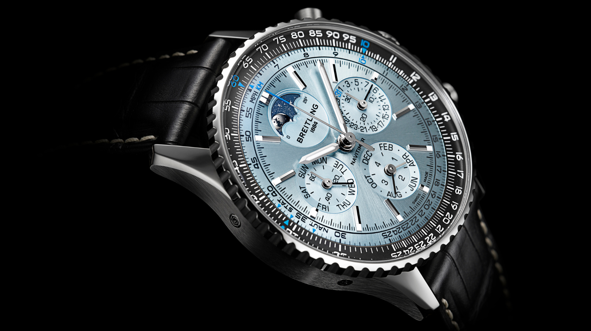 Breitling Navitimer B19 with Ice-Blue Dial