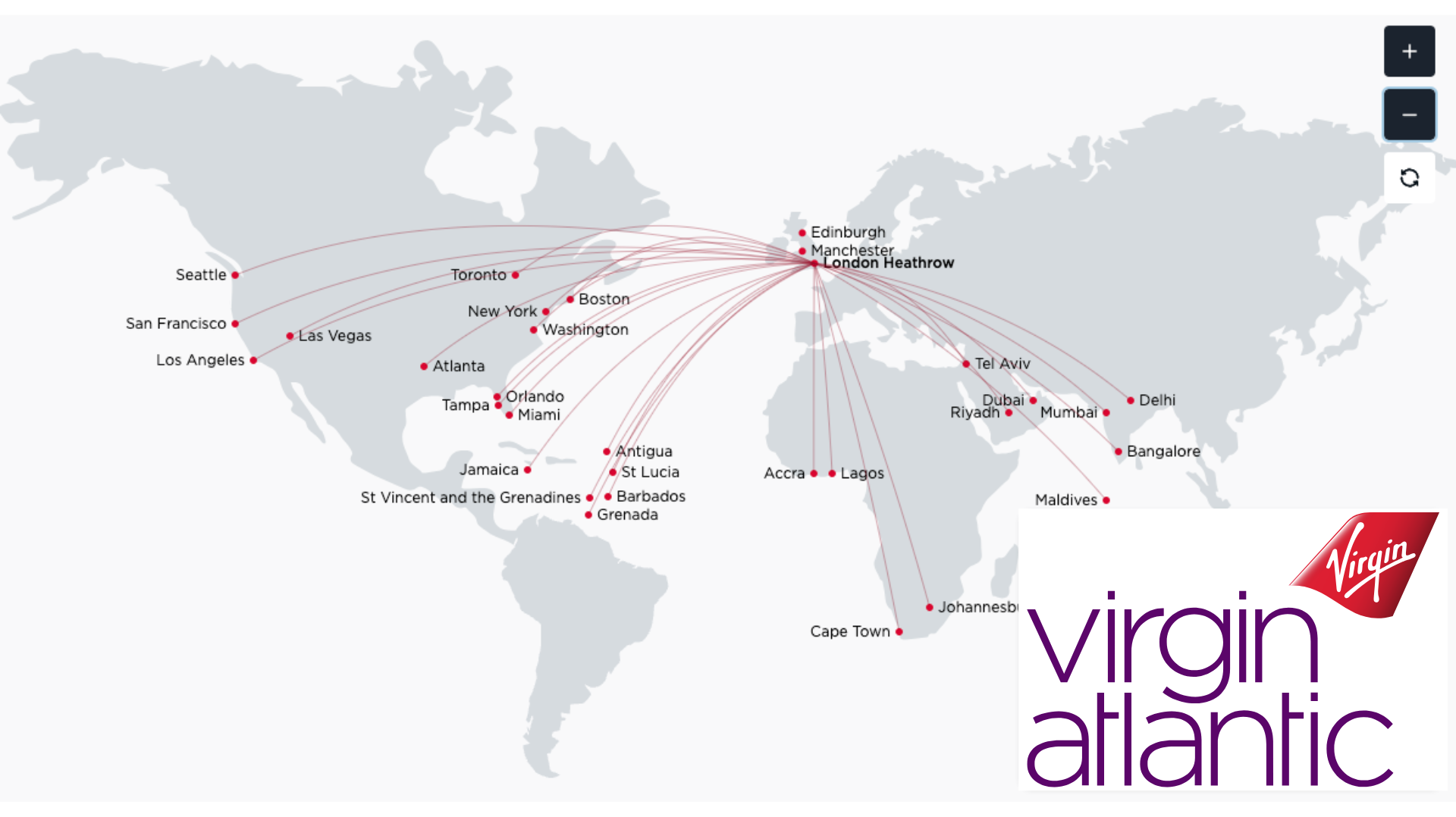 Fly to London with Virgin Atlantic