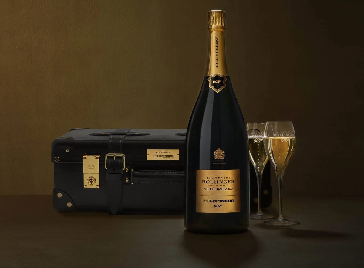 Champagne Bollinger Launches a £3500 Goldfinger Limited Edition Inspired by James Bond