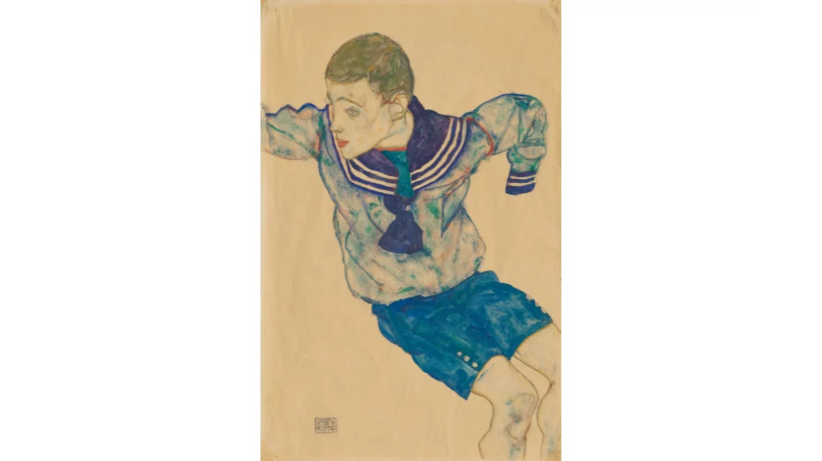 Rare Egon Schiele’s Knabe in Matrosenanzug to be Auctioned at Christie’s