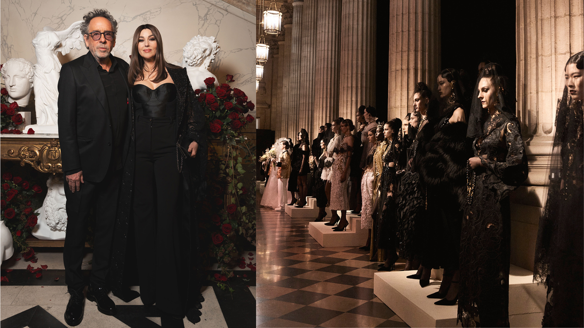 Dolce & Gabbana Alta Moda with Tim Burton and Monica Bellucci Among the Guests