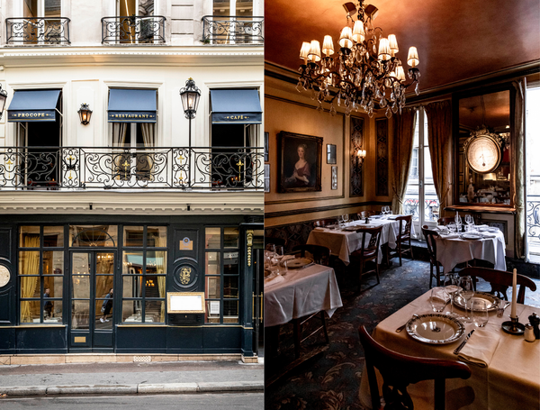 Le Procope, the oldest café in Paris