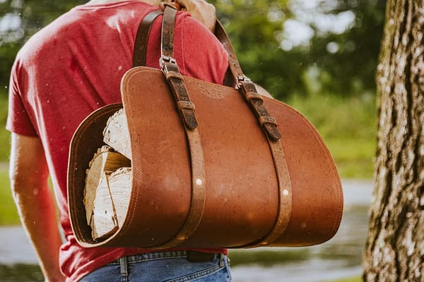 Woodman's Pal Premium Buffalo Leather Log Carrier