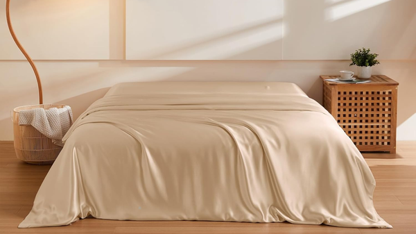 Silk Champagne Duvet Quilt Cover