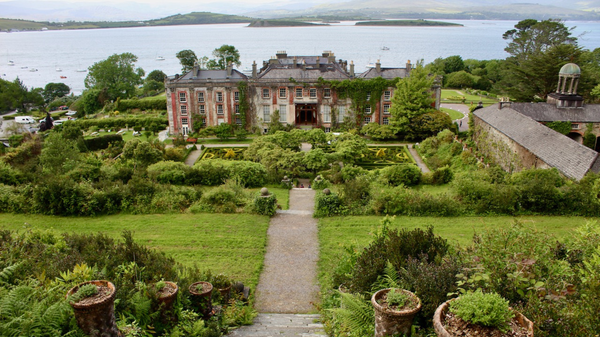 Bantry House, overlooking Bantry Bay, from the top of the “Sky Steps” or 100 Steps. June 2022. © Jennifer Winder-Baggot