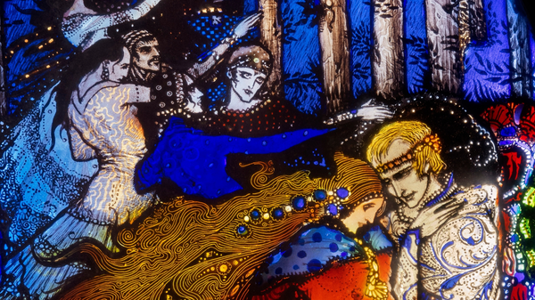 A Meeting (1918) by Harry Clarke, National Museum of Ireland