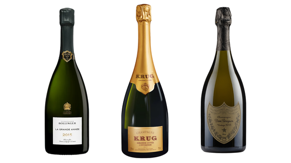 Dom Pérignon, Krug Clos du Mesnil and Bollinger La Grande Année